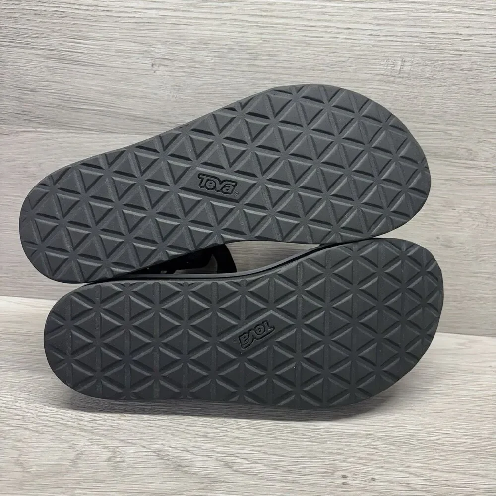 Teva Womens Casual Ankle Strap Platform Sandals Black Gray Size 10 Outdoor - Picture 7 of 13